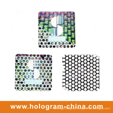 Silver Tamper Evident Embossing Aluminum Foil Honeycomb